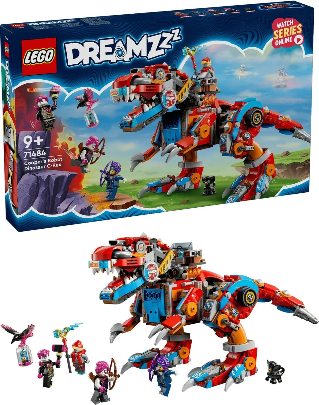 Set ndërtimi LEGO DREAMZzz 71484 Cooper's Dino-Mech C-Rex, shumëngjyrësh - 10