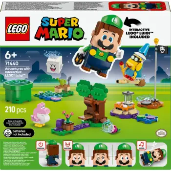 Set ndërtimi LEGO Super Mario 71440 me Luigi interaktiv, 210 pjesë, shumëngjyrësh