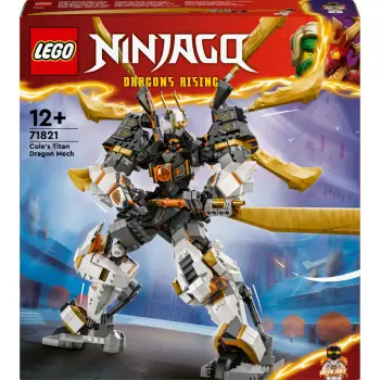 Set ndërtimi LEGO Ninjago 71821 Cole’s Titan Dragon Mech, shumëngjyrësh