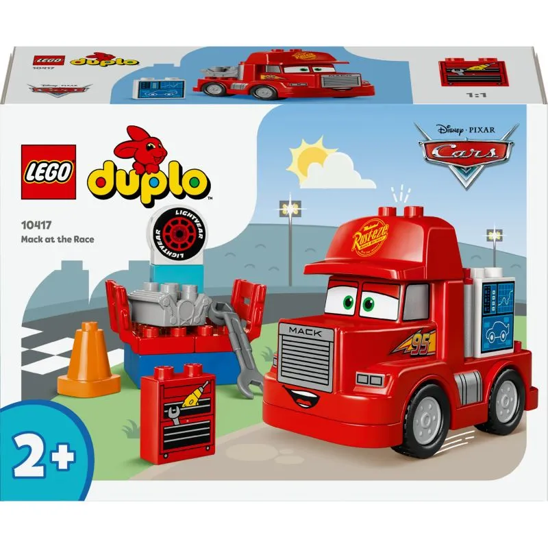 Set LEGO DUPLO Mack te Gara, 14 pjesë, Kuq - 1