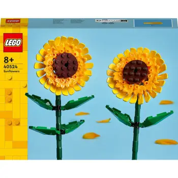 Set ndërtimi LEGO Sunflowers 40524, model dekorativ, lule dielli shumëngjyrëshe