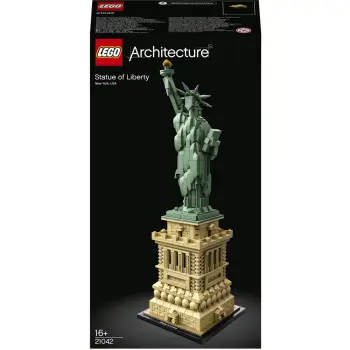 set ndërtimi LEGO Architecture Statue of Liberty 21042, 16+, ari/bezhë/gjelbër