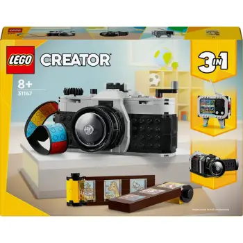 Set ndërtimi, LEGO, Creator Retro Camera 31147, 3-në-1