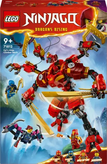 Set ndërtimi LEGO Ninjago 71812 Kai’s Ninja Climber Mech, multikolor