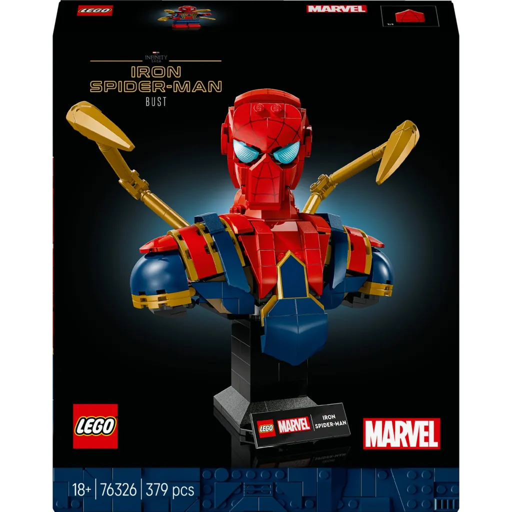 Set LEGO Marvel 76326 Iron Spider-Man Bust, 379 pjesë - 1