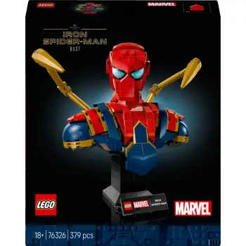 Set LEGO Marvel 76326 Iron Spider-Man Bust, 379 pjesë