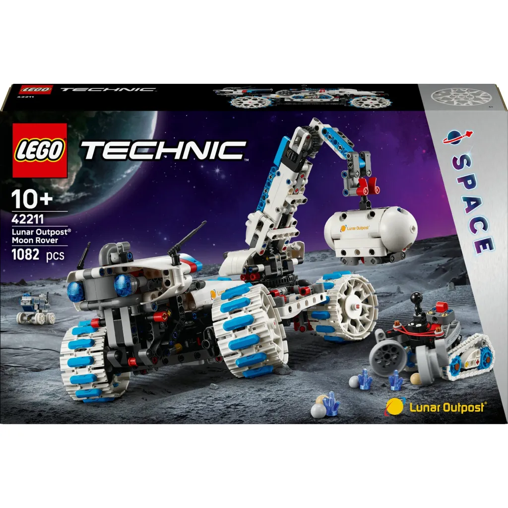 Set LEGO Technic Lunar Outpost Moon Rover 42211, 1082 pjesë, për fëmijë 10+ - 1