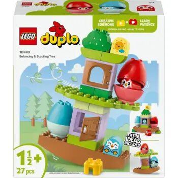 Set LEGO DUPLO 10440, Balancing and Stacking Tree, për fëmijë 1.5+ vjeç