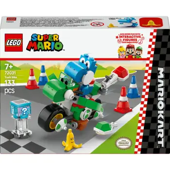 Set ndërtimi LEGO Mario Kart Yoshi Bike, 133 pjesë, shumëngjyrësh