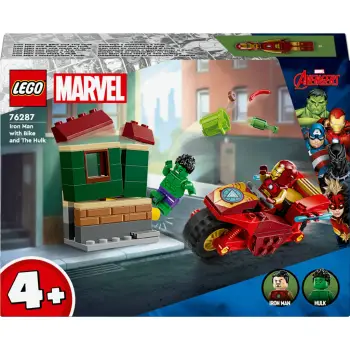 Lodra LEGO Marvel 76287 Iron Man me motor dhe Hulk