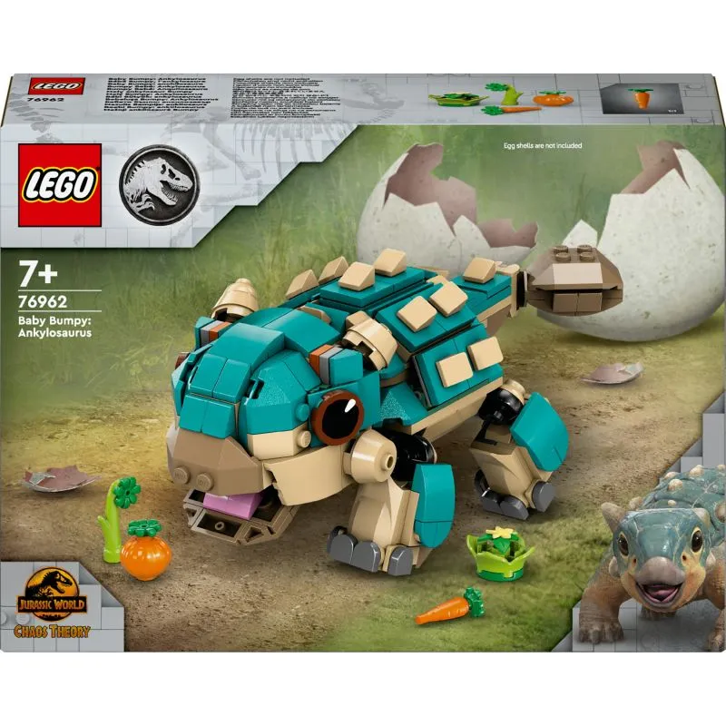 Set ndërtimi LEGO Jurassic World 76962 Baby Bumpy Ankylosaurus, shumëngjyrëshe - 1