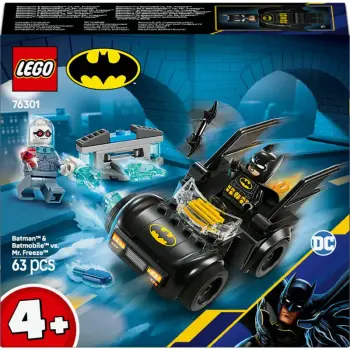 Set ndërtimi LEGO DC Batman 76301 me Batmobil dhe Mr. Freeze, 63 pjesë, shumëngjyrësh