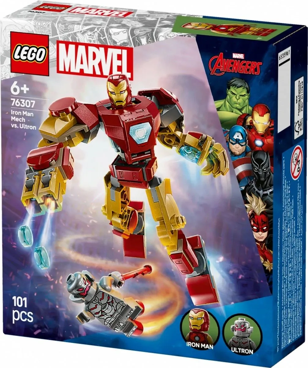 Set LEGO Marvel 76307 Iron Man Mech vs. Ultron - 2