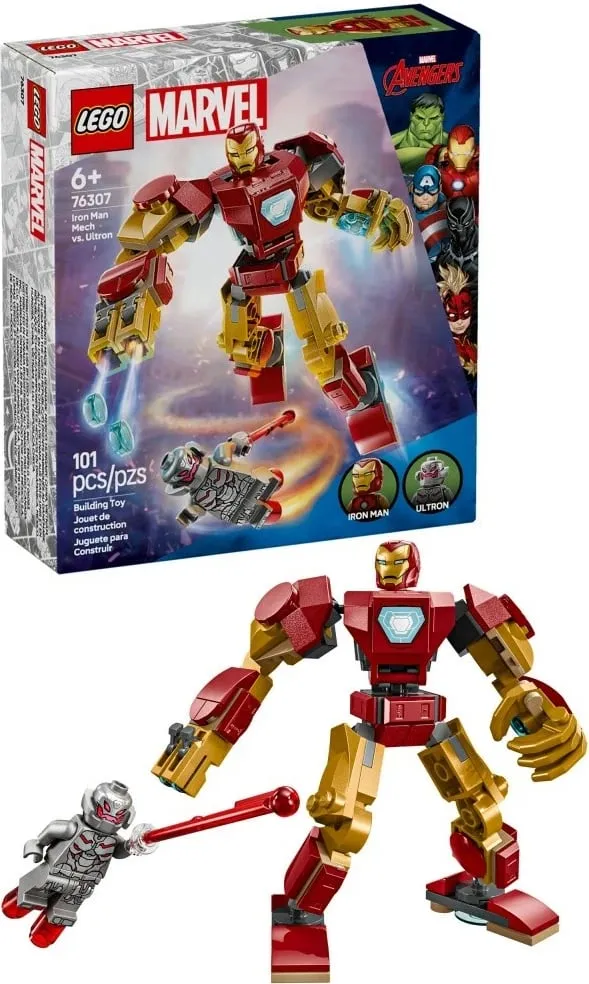 Set LEGO Marvel 76307 Iron Man Mech vs. Ultron - 4