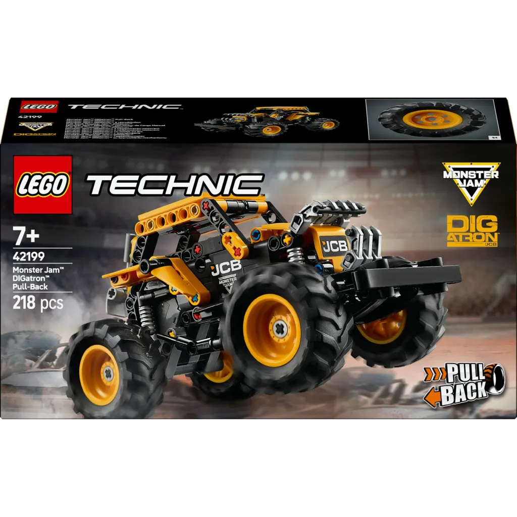 Set ndërtimi LEGO Technic Monster Jam DIGatron 42199, 218 pjesë, pull-back, multingjyrësh - 1