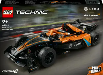 Set ndërtimi LEGO Technic NEOM McLaren Formula E 42169, 452 pjesë, pull-back, shumëngjyrësh