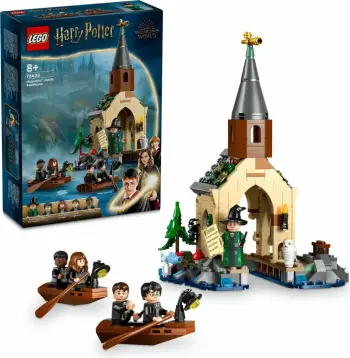 Set ndërtimi LEGO Harry Potter Hogwarts Castle Boathouse 350 pjesë, multingjyrësh