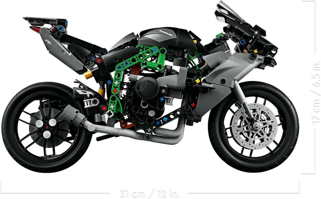 Set ndërtimi LEGO Technic Kawasaki Ninja H2R, 643 pjesë, shumëngjyrësh - 5