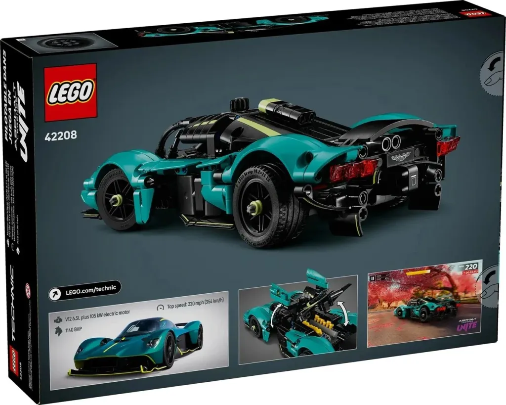 Set LEGO Technic Aston Martin Valkyrie 42208, 707 pjesë, për moshën 9+ - 3