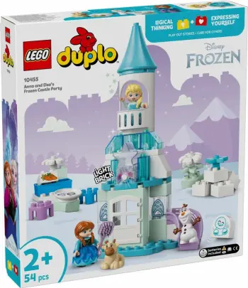 Set lodrash LEGO DUPLO 10455 Anna dhe Elsa Frozen Castle Party, 54 pjesë
