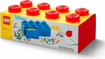 Sirtar për lodra LEGO Room Copenhagen Brick, i kuq