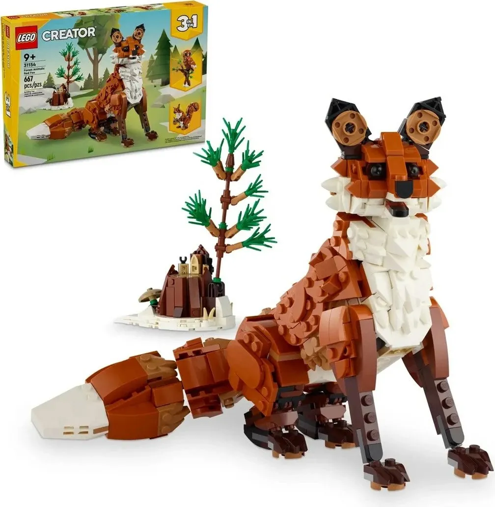 Set LEGO Creator 3-in-1 31154 Kafshët e pyllit: Dhelpra e kuqe - 1