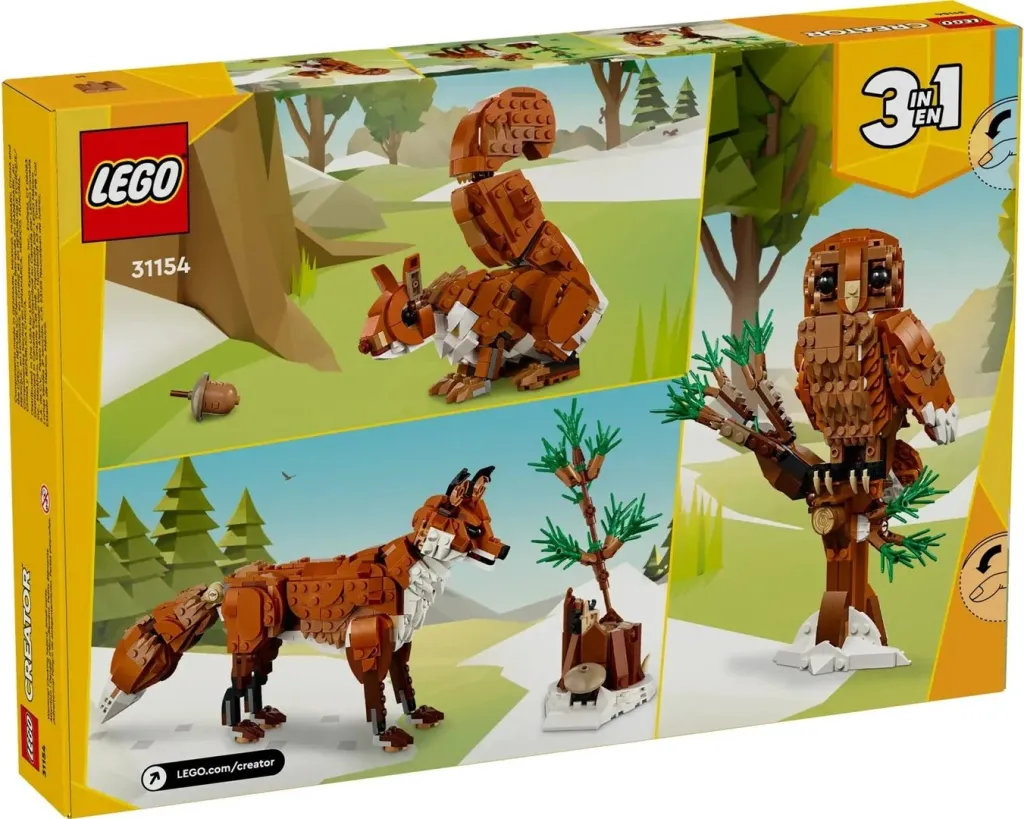 Set LEGO Creator 3-in-1 31154 Kafshët e pyllit: Dhelpra e kuqe - 2