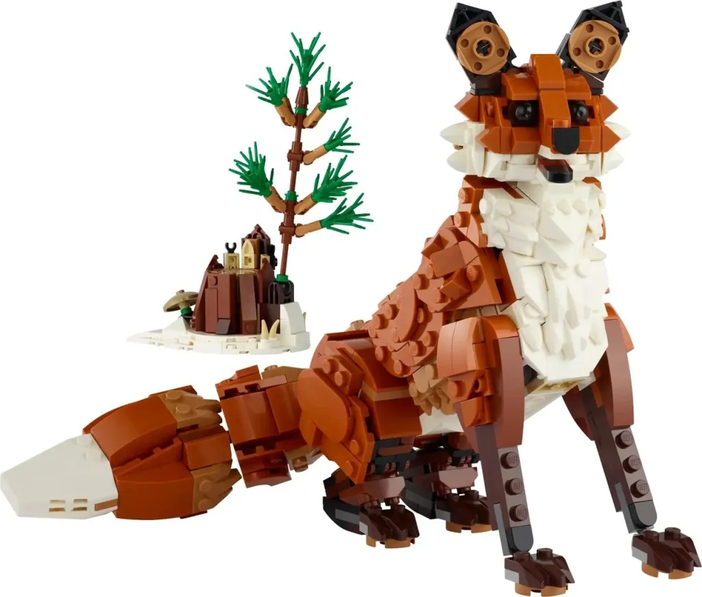 Set LEGO Creator 3-in-1 31154 Kafshët e pyllit: Dhelpra e kuqe - 3