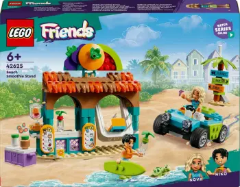 Lodra LEGO Friends Beach Smoothie Stand 42625, set ndërtimi 213 pjesë, mbi 6 vjeç, shumëngjyrëshe