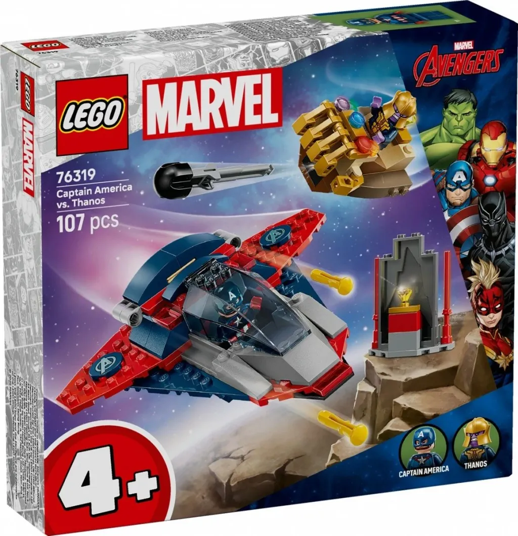 Set LEGO Marvel 76319 Captain America vs Thanos, 107 pjesë - 1