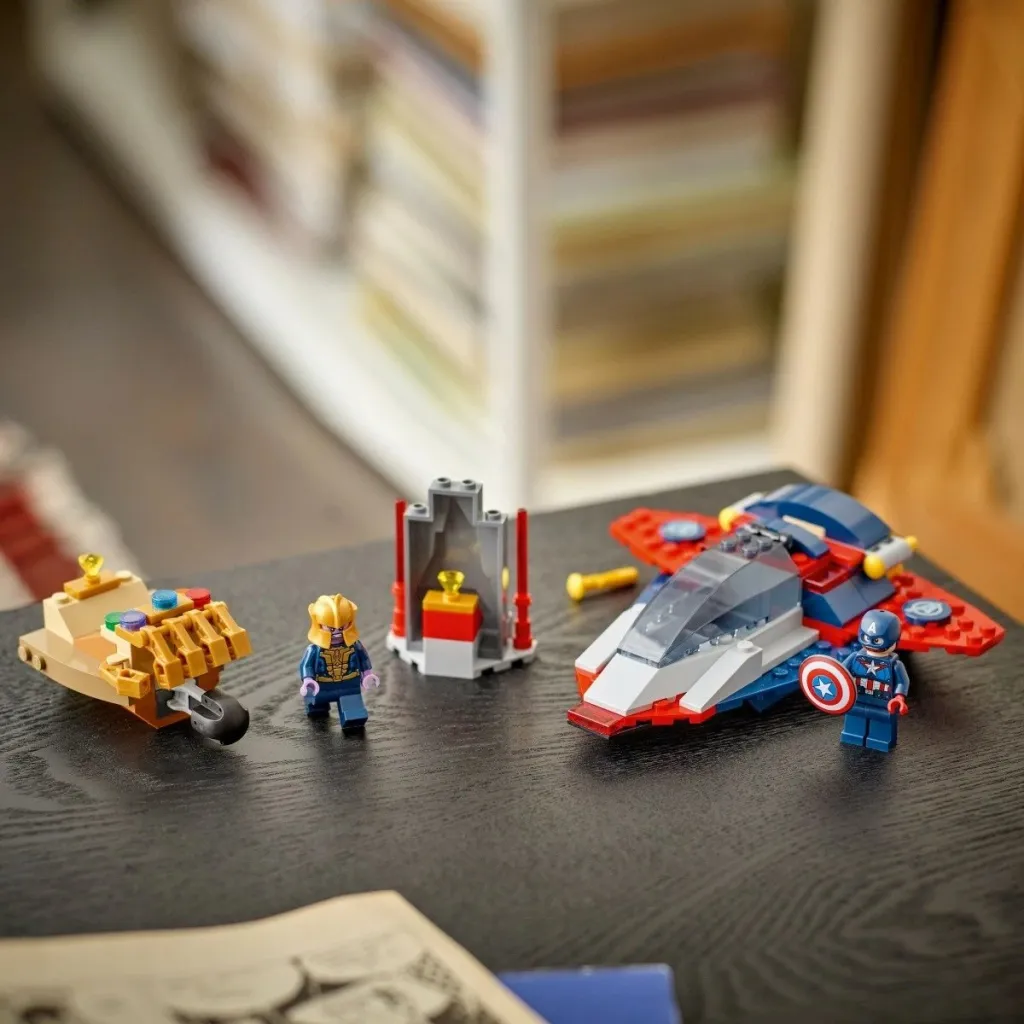 Set LEGO Marvel 76319 Captain America vs Thanos, 107 pjesë - 4