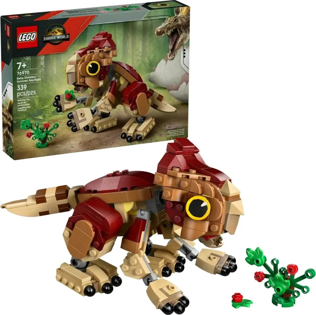 Set LEGO Jurassic World 76970 Baby Dinosaur Dolores Aquilops - 1