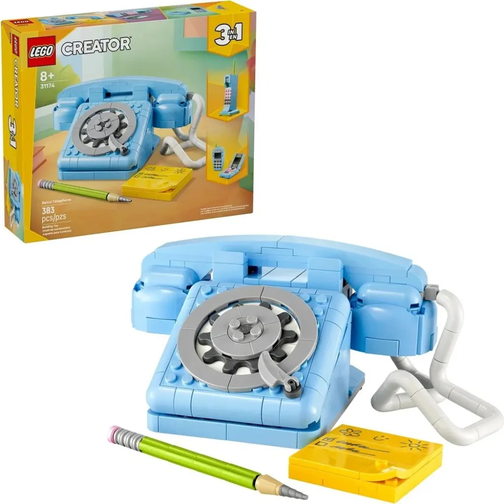 Set LEGO Creator 3-in-1 Retro Telephone 31174, 8+ vjeç, Blu - 1