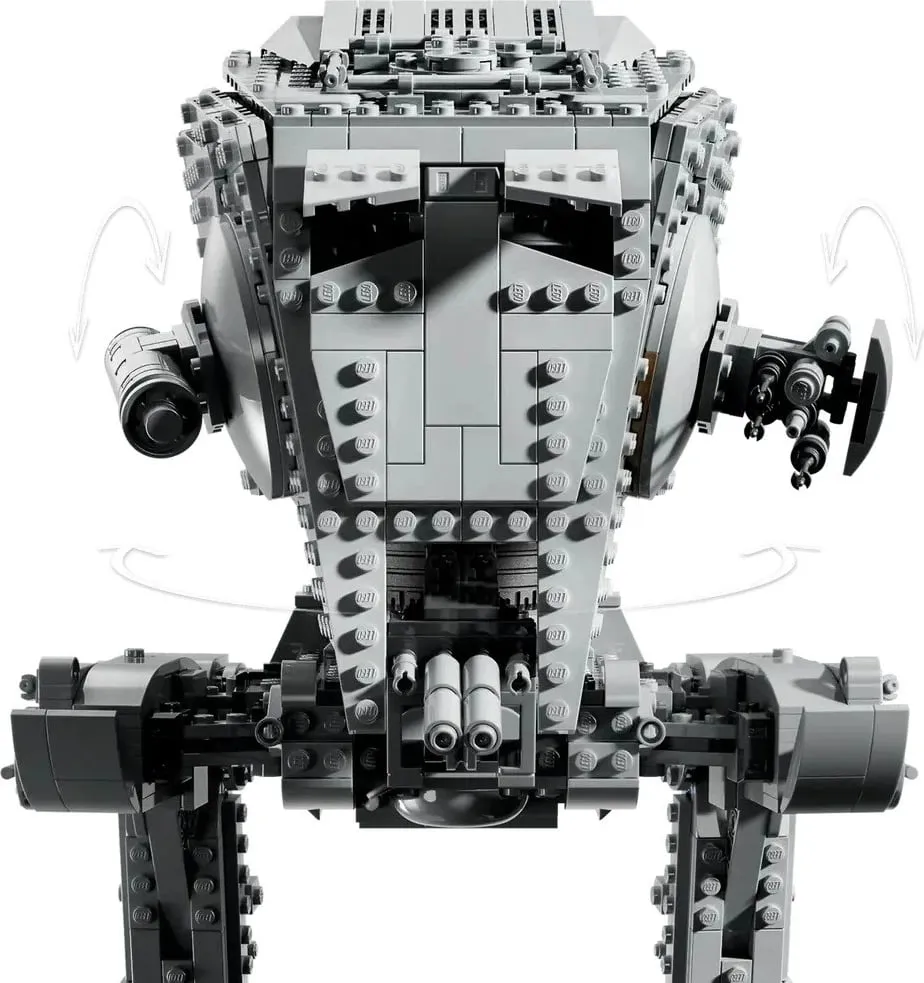 Set LEGO Star Wars AT-ST Walker 75417, për të rritur, me minifigurë, Gri - 12