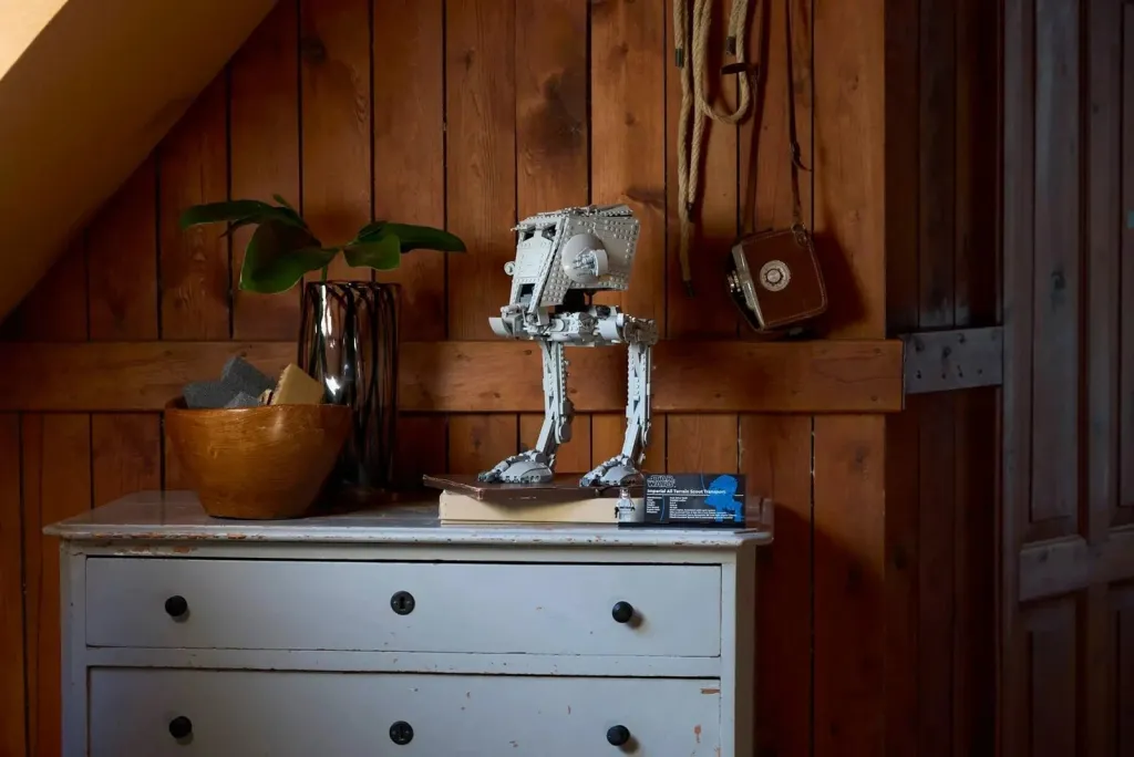 Set LEGO Star Wars AT-ST Walker 75417, për të rritur, me minifigurë, Gri - 14