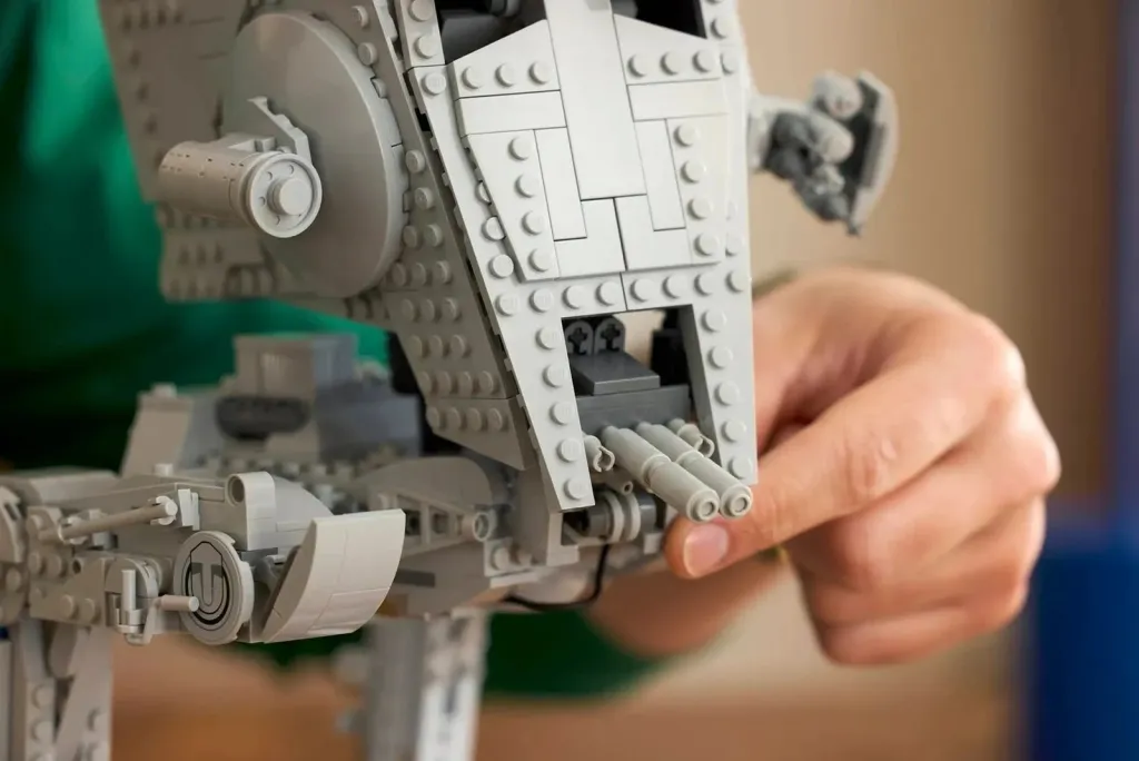 Set LEGO Star Wars AT-ST Walker 75417, për të rritur, me minifigurë, Gri - 7