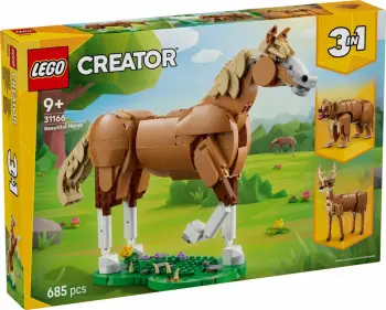 Set LEGO Creator 3 në 1, Beautiful Horse 31166, 685 pjesë