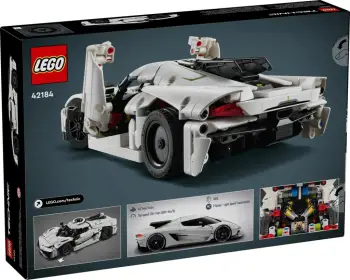 Set LEGO Technic Koenigsegg Jesko Absolut Hypercar 42184, 801 pjesë, Bardhë