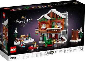 Set LEGO ICONS Alpine Lodge 10325, 1517 pjesë, me 5 minifigura