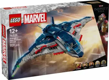 Set LEGO Marvel Quinjet 76325, 5 minifigura, 1131 pjesë
