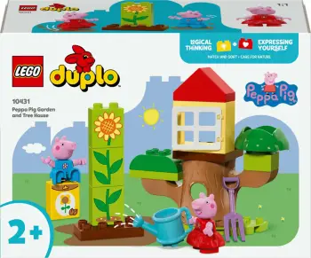 Lodra LEGO Duplo Peppa Pig Garden and Tree House 10431, 20 pjesë, mbi 2 vjeç, shumëngjyrëshe