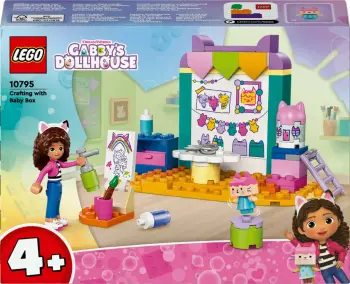 Lodra konstruktore LEGO Gabby’s Dollhouse 10795, set kreativ, për fëmijë 4+, shumëngjyrëshe