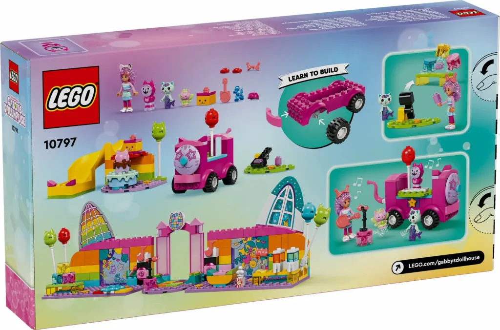 Set ndërtimi LEGO Gabby's Party Room, 252 pjesë, shumëngjyrësh - 11
