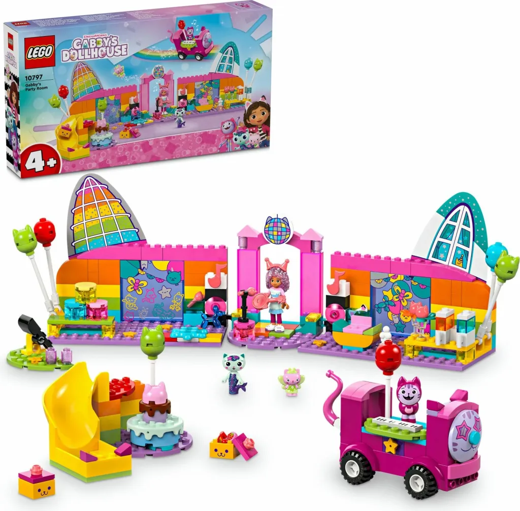 Set ndërtimi LEGO Gabby's Party Room, 252 pjesë, shumëngjyrësh - 12