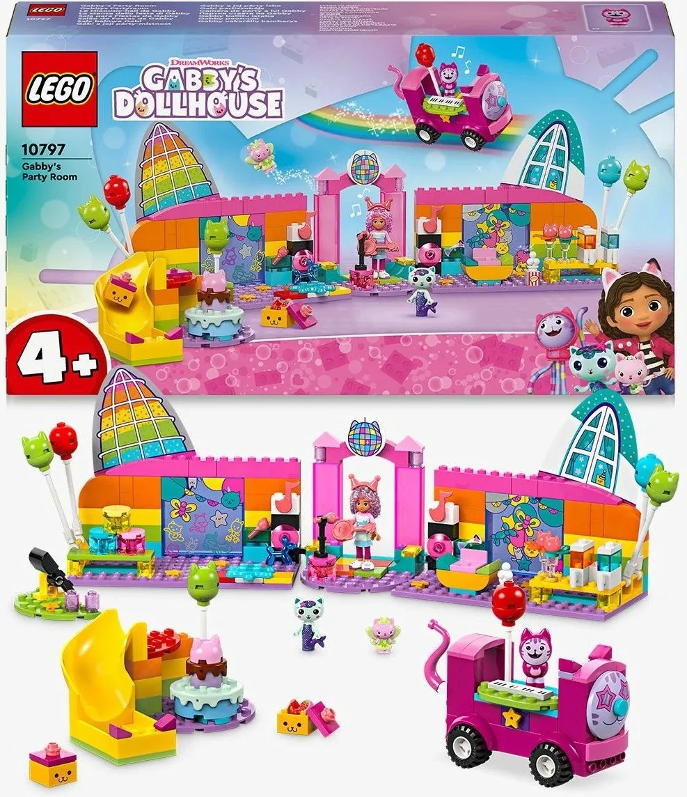 Set ndërtimi LEGO Gabby's Party Room, 252 pjesë, shumëngjyrësh - 4