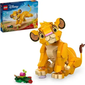 Set LEGO Disney The Lion King Simba Lion Cub 43243, figurë ndërtuese, 6+, shumëngjyrësh