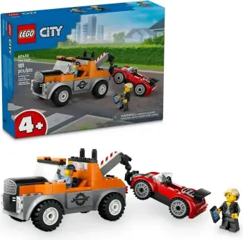 Set LEGO CITY 60435, Kamion tërheqës dhe veturë sportive
