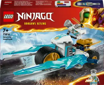 Set LEGO Ninjago Zanes Ice Motorcycle 71816, 84 pjesë, për fëmijë 7+, shumëngjyrësh