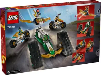 Set lodrash LEGO NINJAGO Ninja Team Combo Vehicle 71820, 6 minifigura