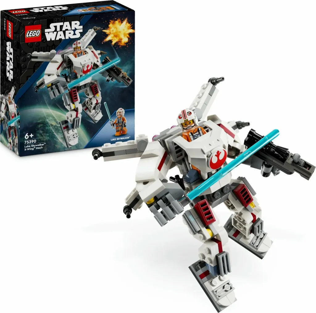 Set LEGO Luke Skywalker X Wing Mech, lodër ndërtuese, për Star Wars - 1